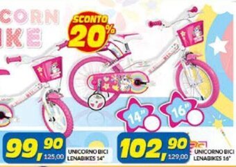 Risparmio Casa Unicorno Bici Lenabikes 14" offerta