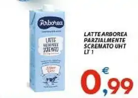 Vivo Supermercati Arborea latte parzialmente scremato offerta