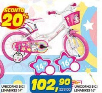Risparmio Casa Unicorno Bici Lenabikes 16" offerta