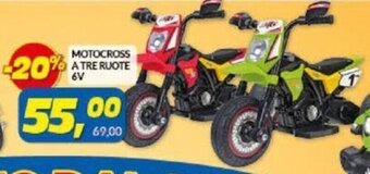 Risparmio Casa Motocross a tre ruote 6V offerta