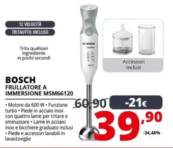 Comet Bosch frullatore a immersione msm66120 offerta