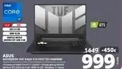 Comet Asus tuf dash f15 fx517zc-hn098w i7-12650h computer portatile 39,6 cm (15.6) full hd intel® core™ i7 16 gb ddr5-sdram 512 gb offerta