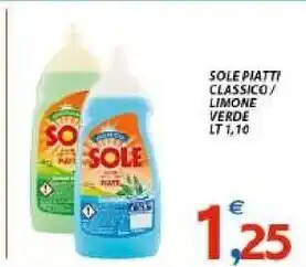 Vivo Supermercati Sole piatti classico offerta