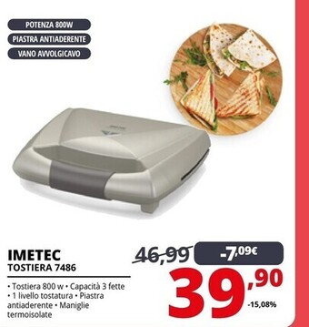 Comet Imetec tostiera 7486 offerta