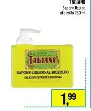 Tabiano Sapone Liquido Allo Zolfo