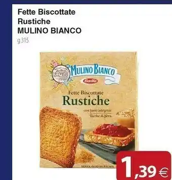 Docks Cash&Carry Mulino Bianco Fette Biscottate Le Rustiche 315 G(ml) offerta