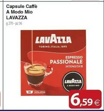Docks Cash&Carry Lavazza Capsule Caffe A Modo Mio 270g offerta