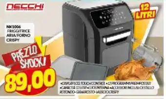 Risparmio Casa Necchi NK1006 Friggitrice Aria/Forno Crispy 12 Litri offerta