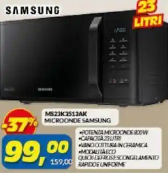 Risparmio Casa Samsung MS23K3513AK Microonde offerta
