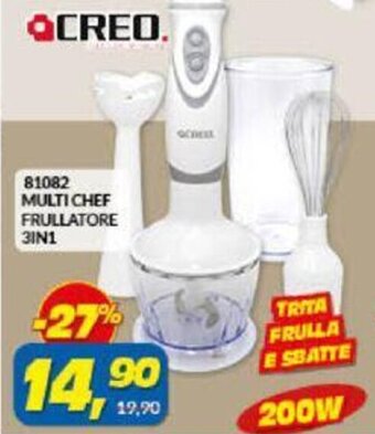Risparmio Casa Creo Multi Chef Frullatore 3in1 offerta