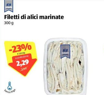 ALDI Almare Filetti di alici marinate 300g offerta