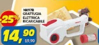 Risparmio Casa NK97B Grattugia Elettrica ricaricabile offerta