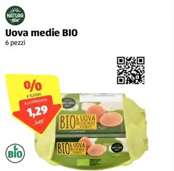 ALDI Natura Felice Uova medie Bio 6 pezzi offerta