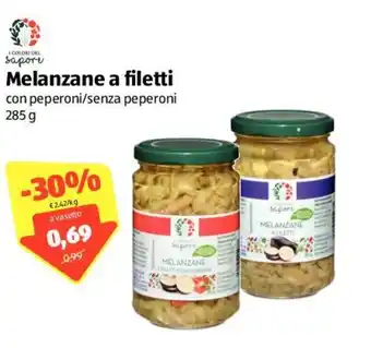 ALDI I Colori del Sapore Melanzane a filetti 285g offerta