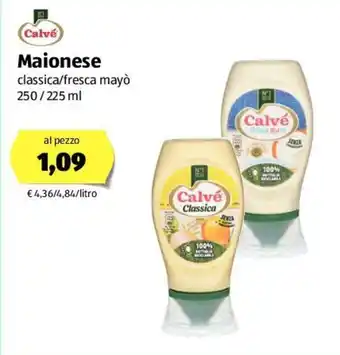 ALDI Calvé Maionese 250/225ml offerta