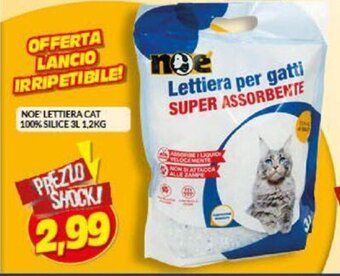 Risparmio Casa Noe' Lettiera cat 100% silice 3L 1,2kg offerta