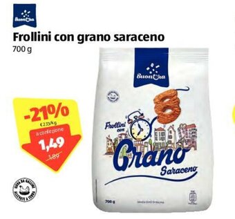 ALDI BuonOra Frollini con grano saraceno 700g offerta