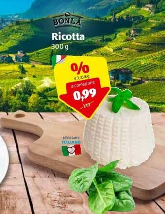 ALDI Bonlà Ricotta 300g offerta