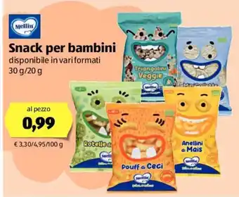 ALDI Mellin Snack per bambini 30g/20g offerta