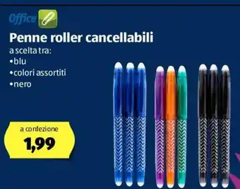 ALDI Office Penne roller cancellabili offerta