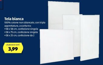 ALDI Tela bianca offerta