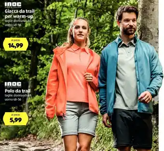 ALDI Inoc Giacca da trail per warm-up offerta