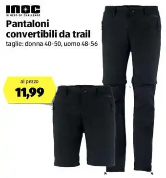 ALDI Inoc Pantaloni convertibili da trail offerta