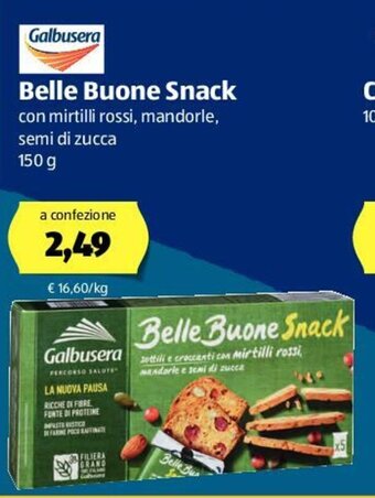 ALDI Galbusera Belle Buone Snack 150g offerta