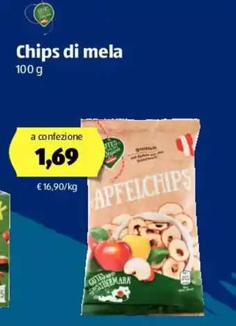 ALDI Chips di mela 100g offerta