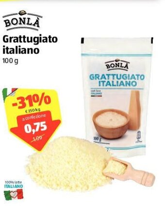 ALDI Bonlà Grattugiato Italiano 100g offerta