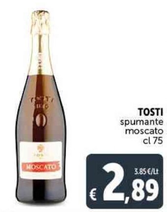 Deco Supermercati Tosti Spumante Moscato cl 75 offerta