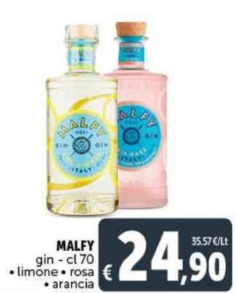 Deco Supermercati Malfy Gin - cl 70 offerta