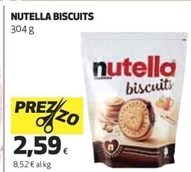 Coop Ferrero nutella biscuits offerta