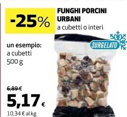 Coop Funghi porcini urbani offerta