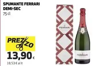 Coop Ferrari spumante demi - sec offerta