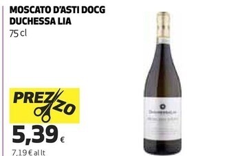 Coop Duchessa lia moscato d'asti docg offerta