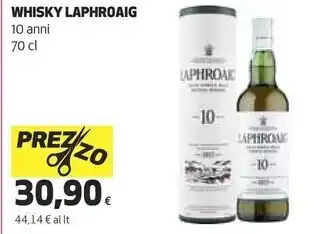 Coop Laphroaig whisky offerta