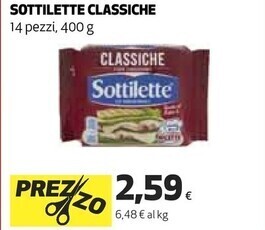 Coop Sottilette classiche offerta