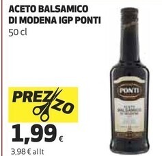 Coop Ponti aceto balsamico di modena igp offerta