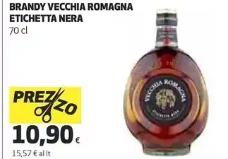 Coop Vecchia romagna brandy etichetta nera offerta
