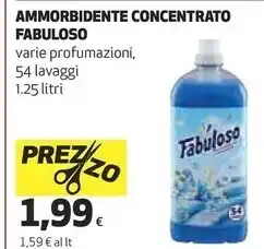 Coop Fabuloso ammorbidente concentrato offerta