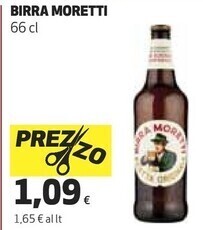Coop Moretti birra offerta