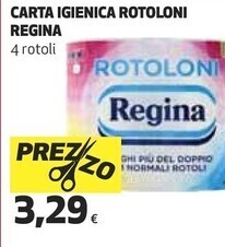 Coop Regina carta igienica rotoloni offerta