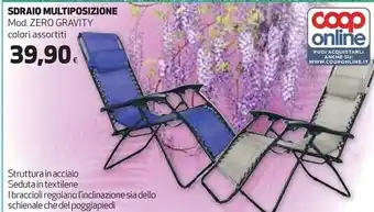 Coop Coop sdraio multiposizion offerta