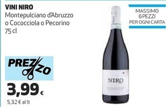 Coop Niro vini offerta