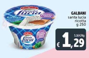 Galbani Santa Lucia Ricotta g 250