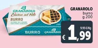 Deco Supermercati Granarolo Burro g 200 offerta