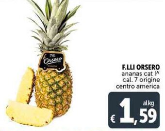 Deco Supermercati F.Lli Orsero Ananas offerta