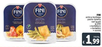 Deco Supermercati Fini Antica Bottega Pasta Ripiena Vari Gusti g 250 offerta
