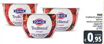 Deco Supermercati Fage trublend yogurt greco senza zuccheri aggiunti vari gusti-150 g offerta